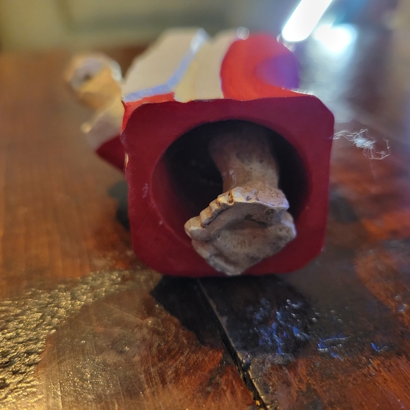 Department 56 Red and White Santa Ornament - Picture 4 of 7